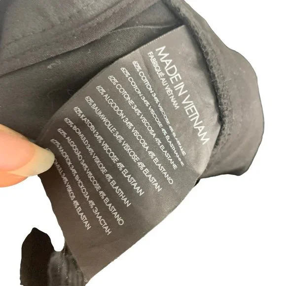 Club Monaco Black Career Dress Straight Leg Pants Size 00 - Picture 5 of 10